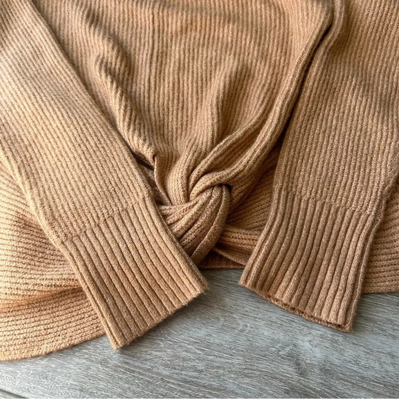 Offline by  Aerie Tan Twist Front Neutral Soft Sweater - Picture 12 of 15